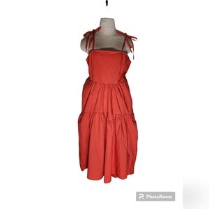 Who what wear tiered smocked maxi dress